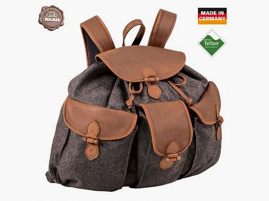 AKAH Rucksack "Loden de Luxe" mit Elch-Leder