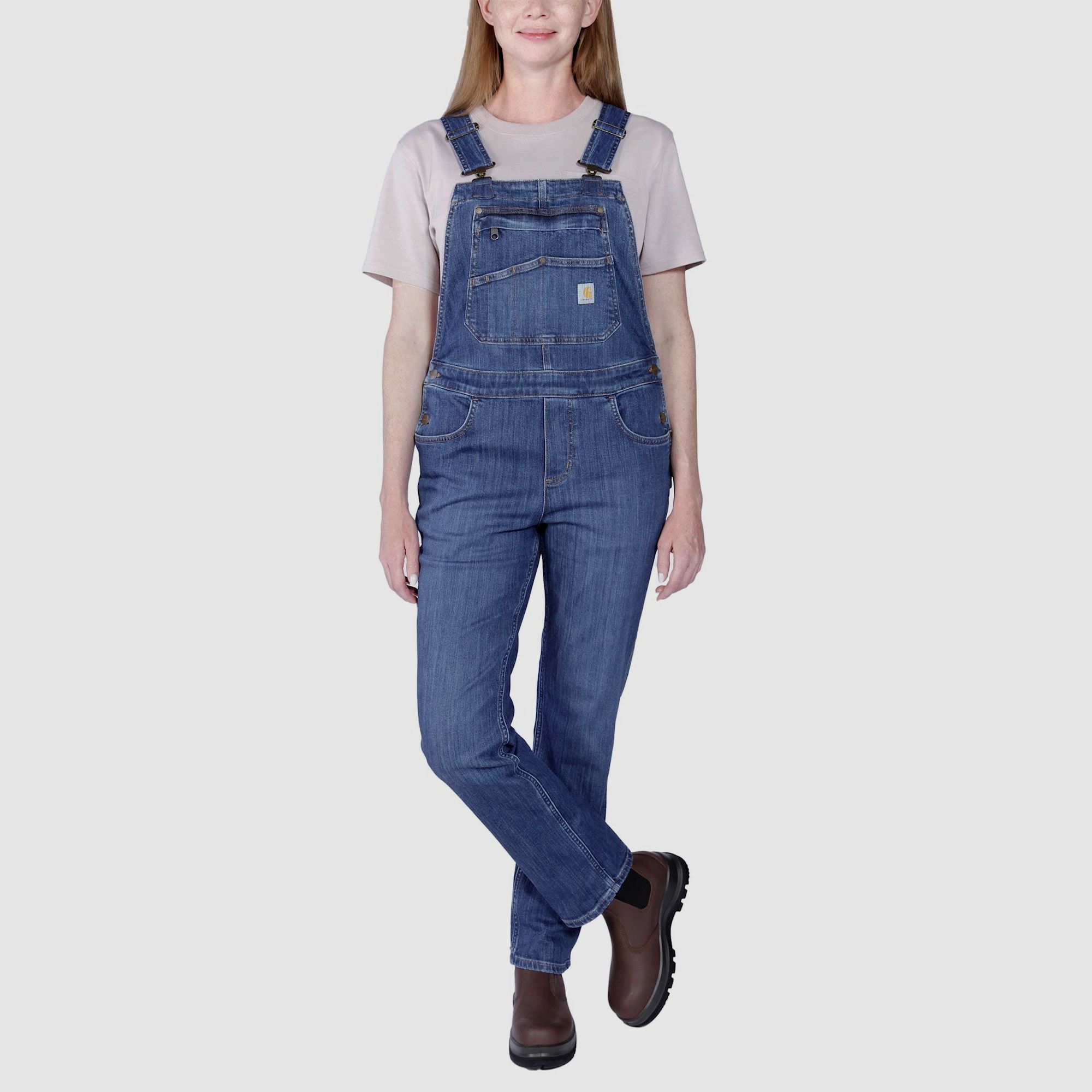 Carhartt Denim Szelki Spodnie Kobiety Arches XS