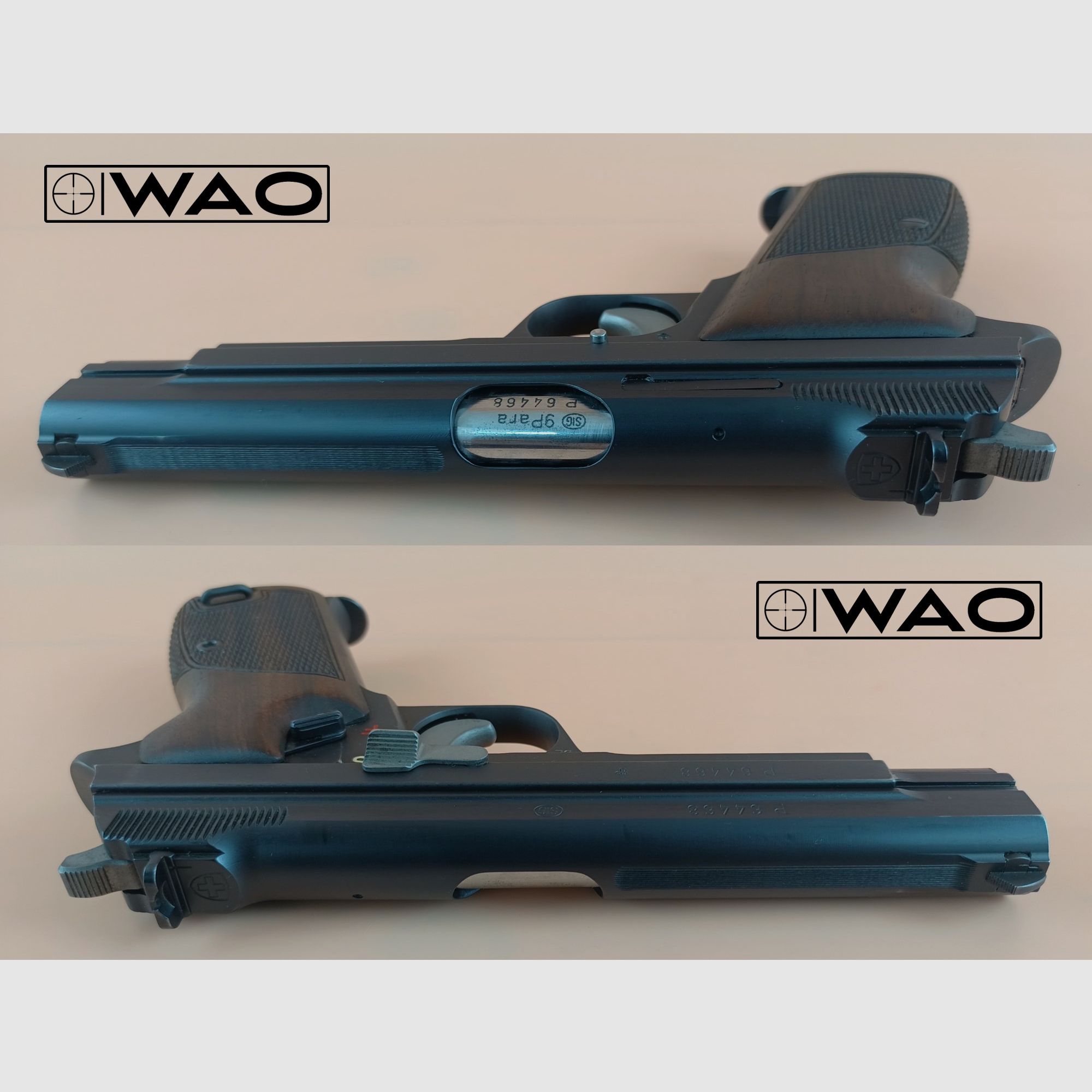 SIG P210-2, P 210-2, Kal. 9mmLuger *Set mit Wechselsystem Kal. .22lr*, Bild 3 von 13
