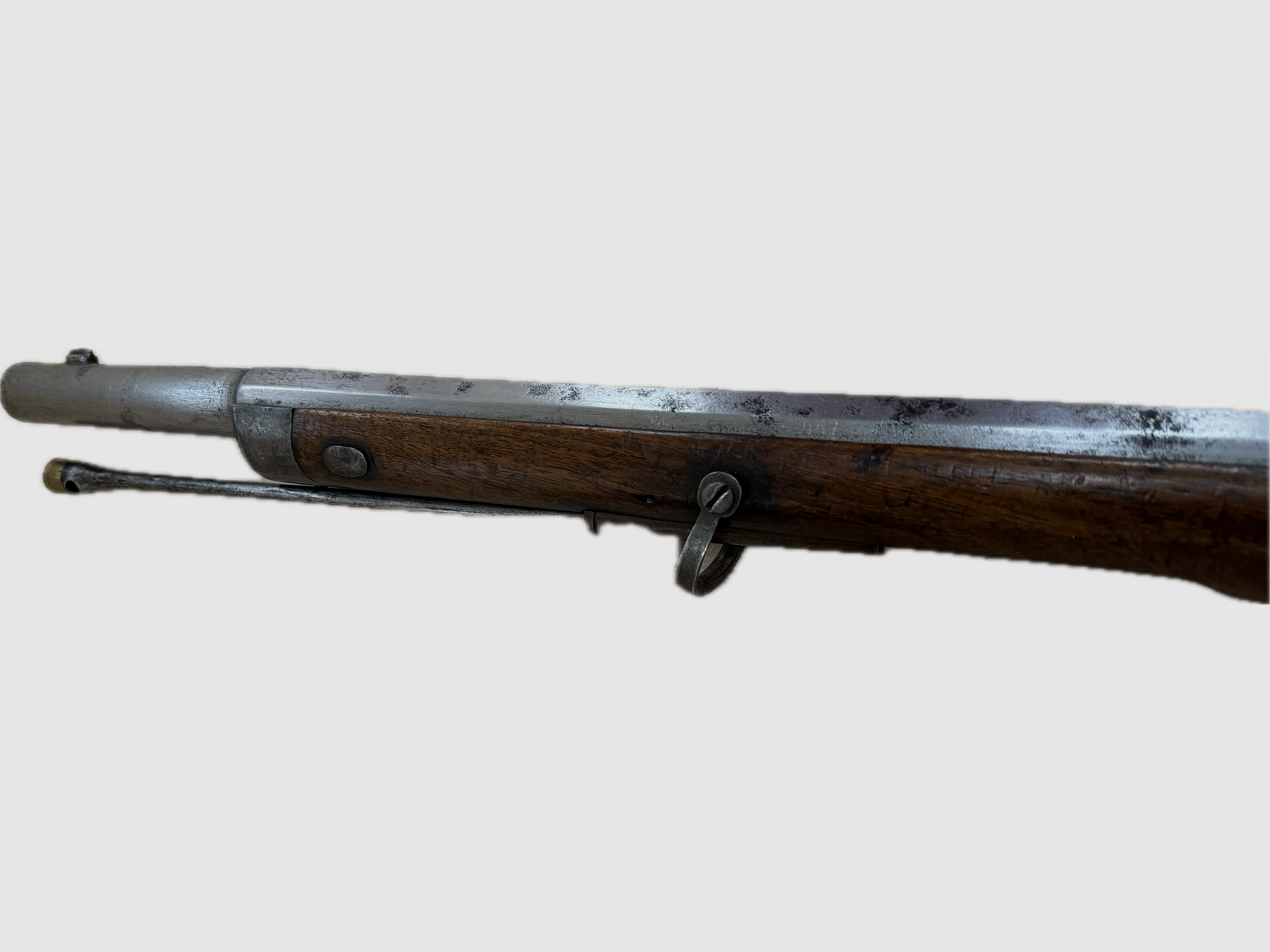 Wänzel Jägerstutzen M1854/67 Kal. 14 x 33R Wänzel met origineel bajonet en patroon, afbeelding 5 van 6