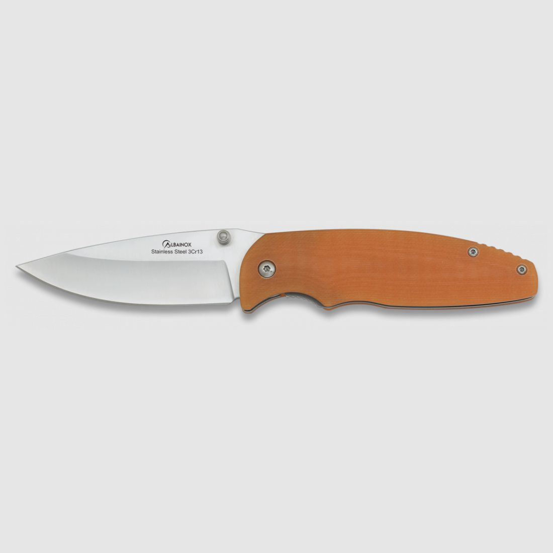Oranger Klappmesser "de battue" mit einer Klinge von 8,5 cm