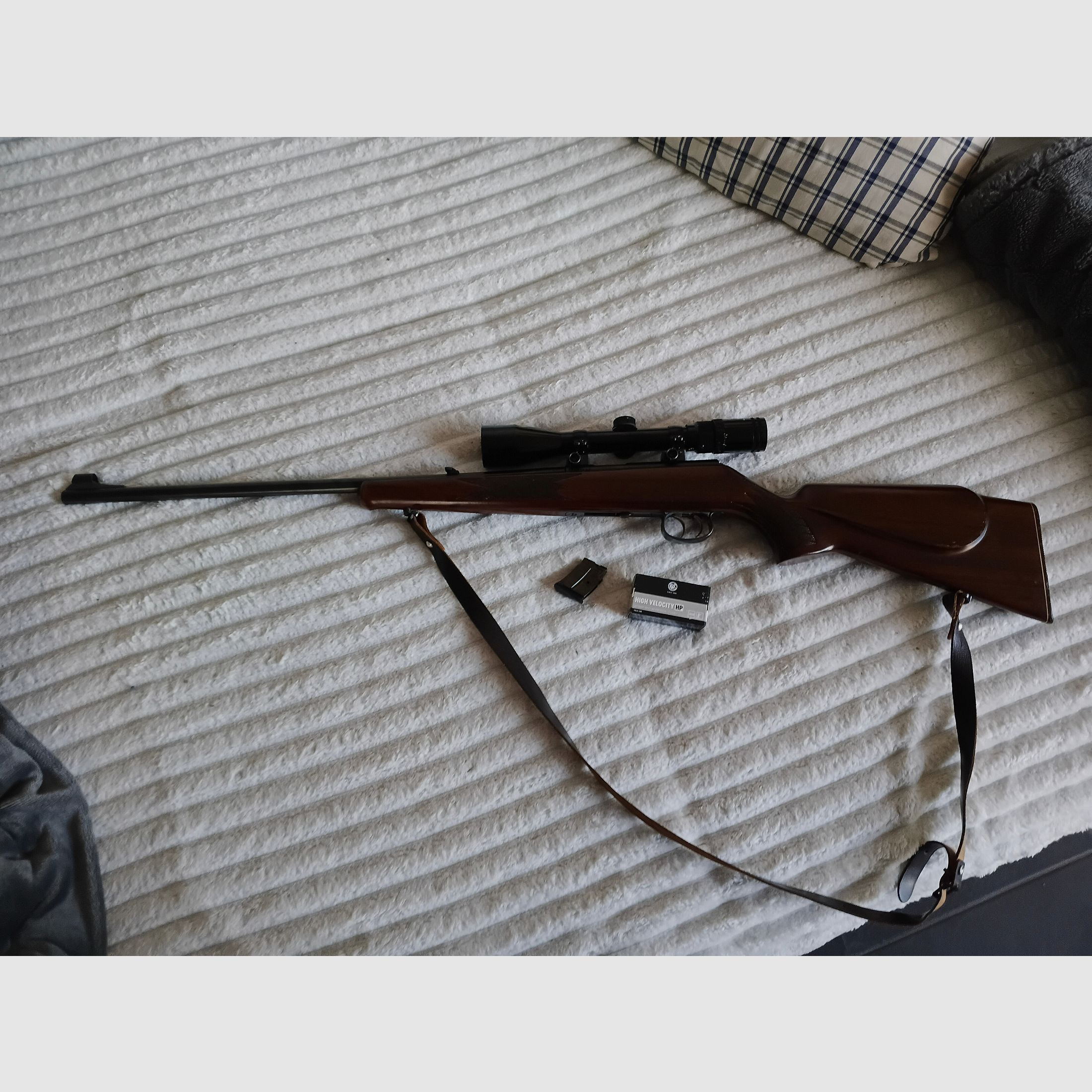 Anschütz 1415/16 Repetierer 22lfb incl. Glas