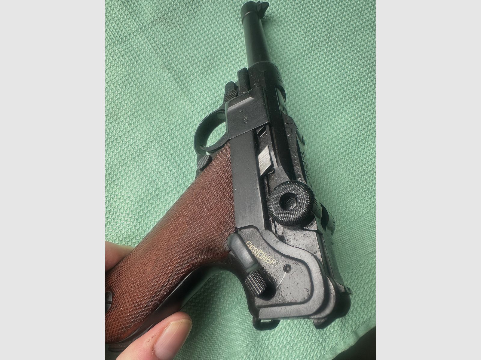 Pistole DWM 08 Erfurt Nummerngleich 2643