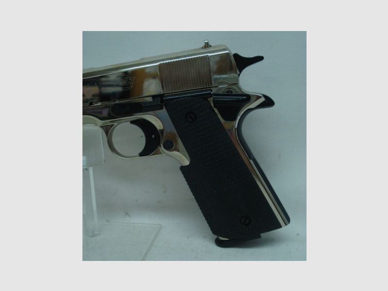 Government 1911 A1 - Kal.9mmP.A.K., Polished Chrome