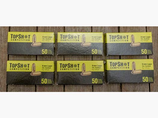 TopShot-Wettbewerb 9mm Luger Munition VLM Rundkopf