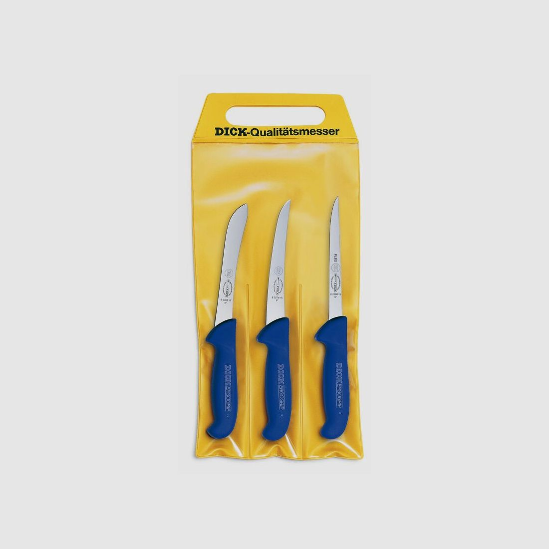 Dick Ergogrip Messer-Set 3-Teilig Blau