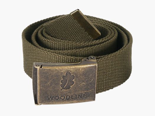 Ceinture en toile Woodline verte