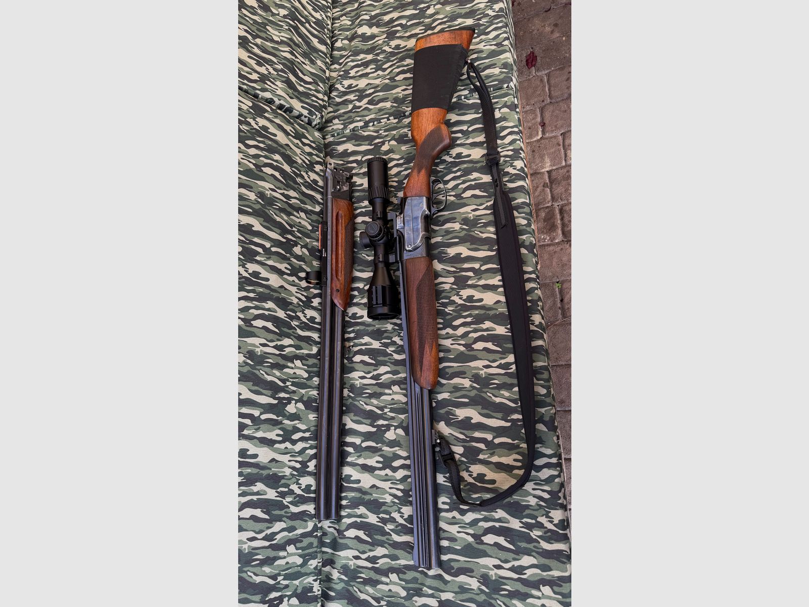 CZ Brünner Bockbüchsflinte 7x57R 12/70 mit Wechsellauf BDF 12/70 Komplett Waffe, Bild 2 von 2