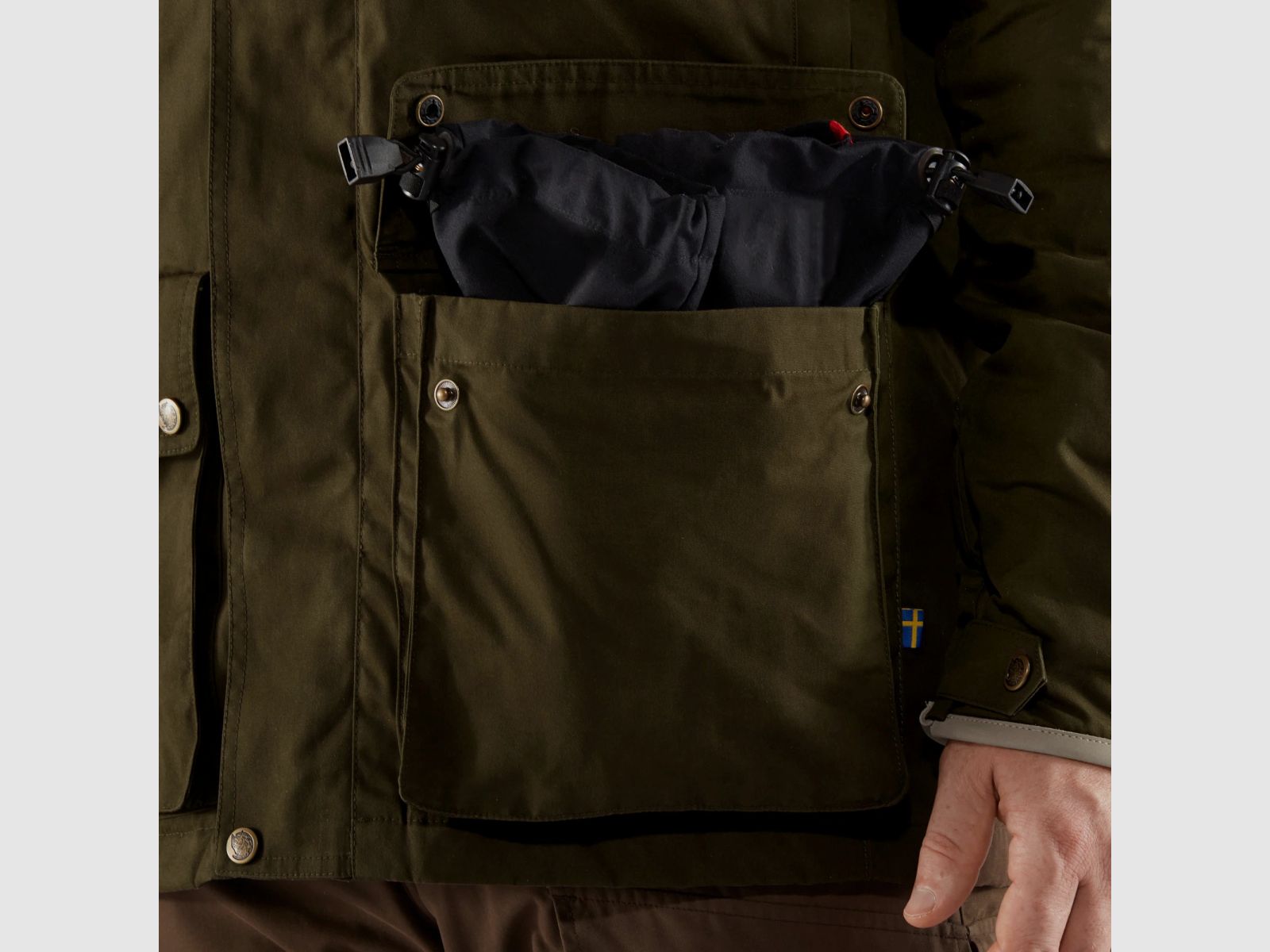 FJÄLLRÄVEN Sörmland Giacca Imbottita M Verde Oliva Scuro