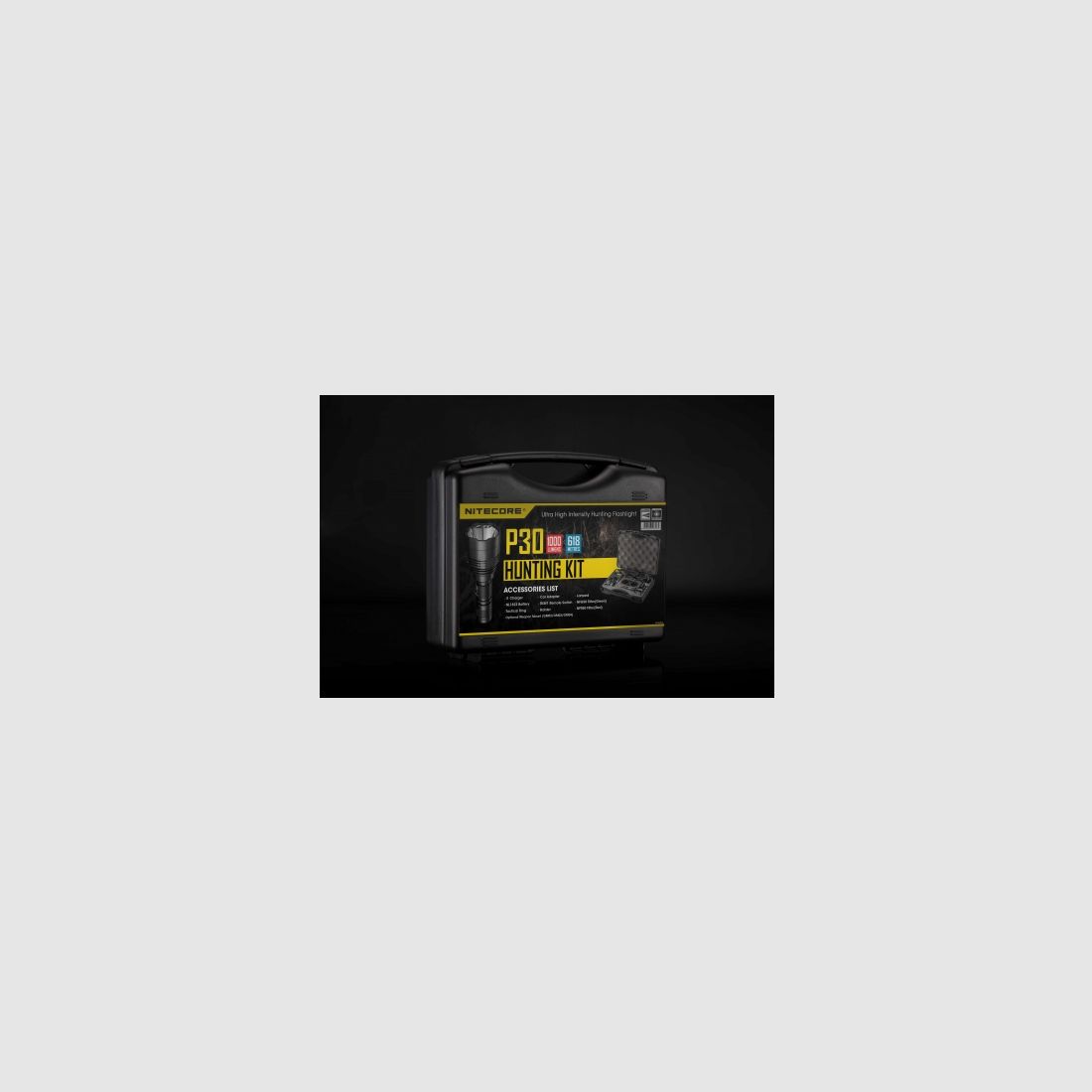 Kit de chasse Nitecore – lampe torche P30, image 1 sur 2