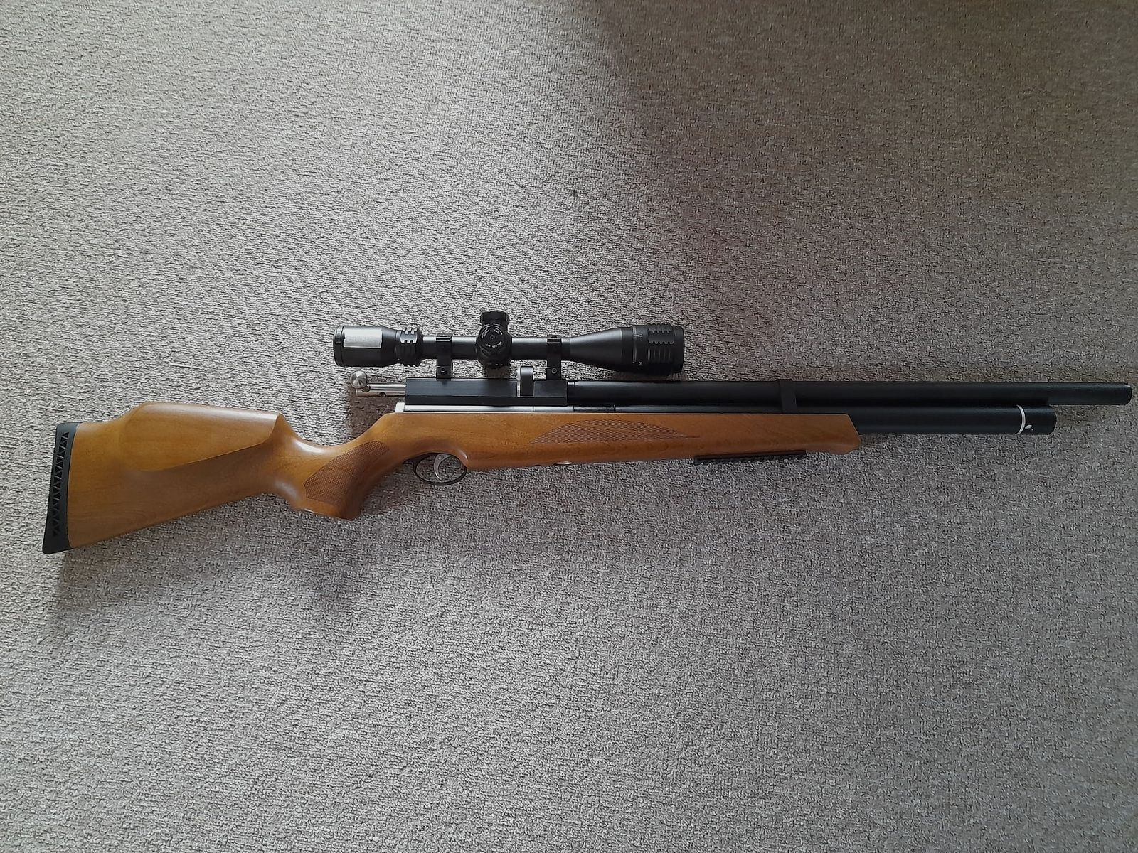 Airmax M22 mit Picatinny-Schiene und WestHunter Optik