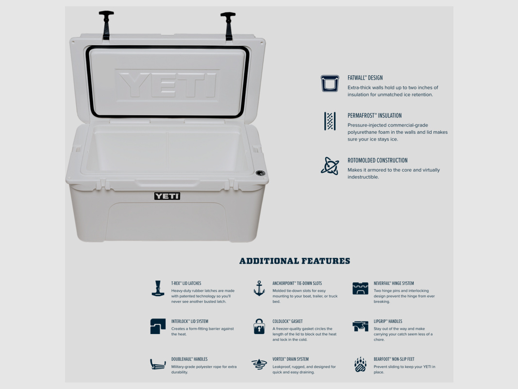 Yeti Kühlbox Tundra 210 Weiß