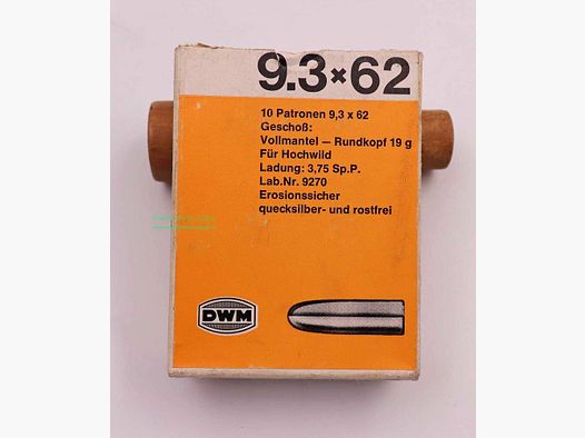DWM, Berlin Büchsenpatronen 9,3x62