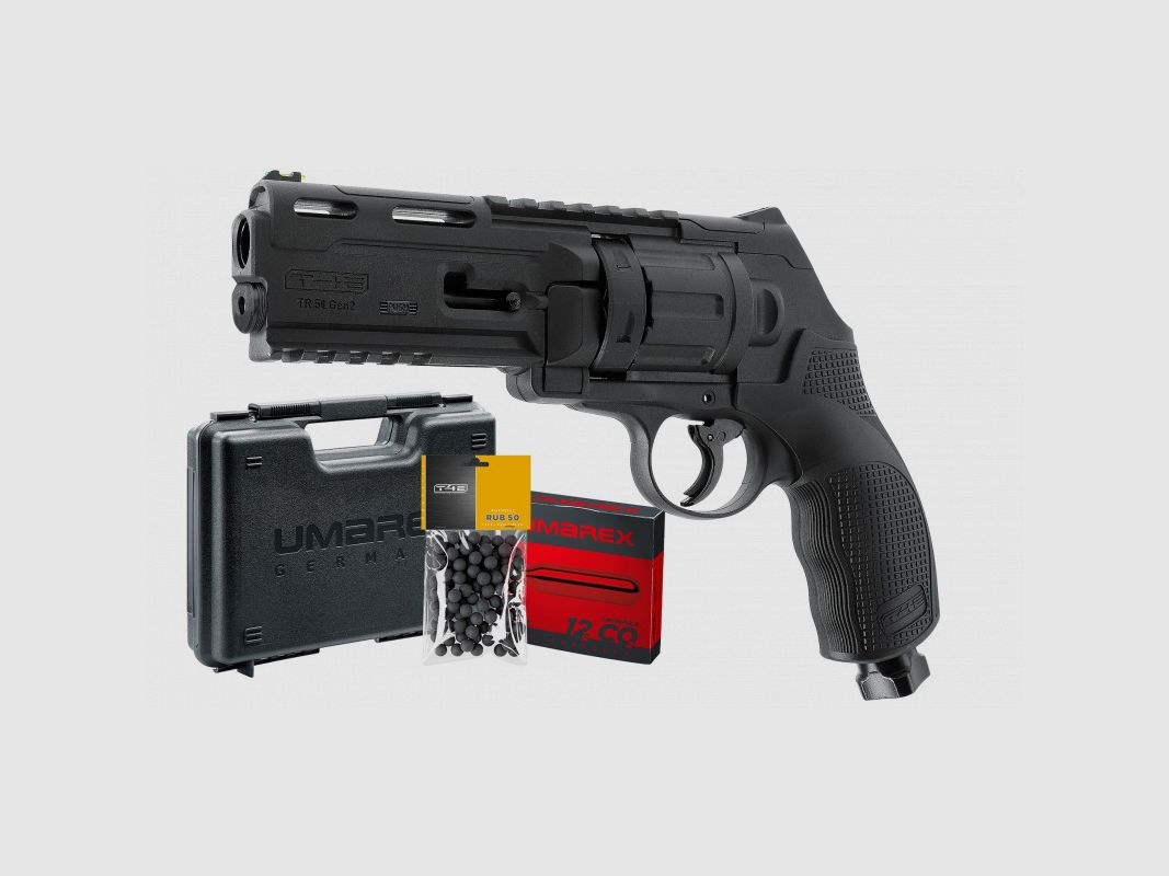 UMAREX PACK T4E TR50 LASER CAL50 13JOULES + Waffenkoffer + 5 CO2 Kartuschen + 100 Gummigeschosse, Bild 2 von 4