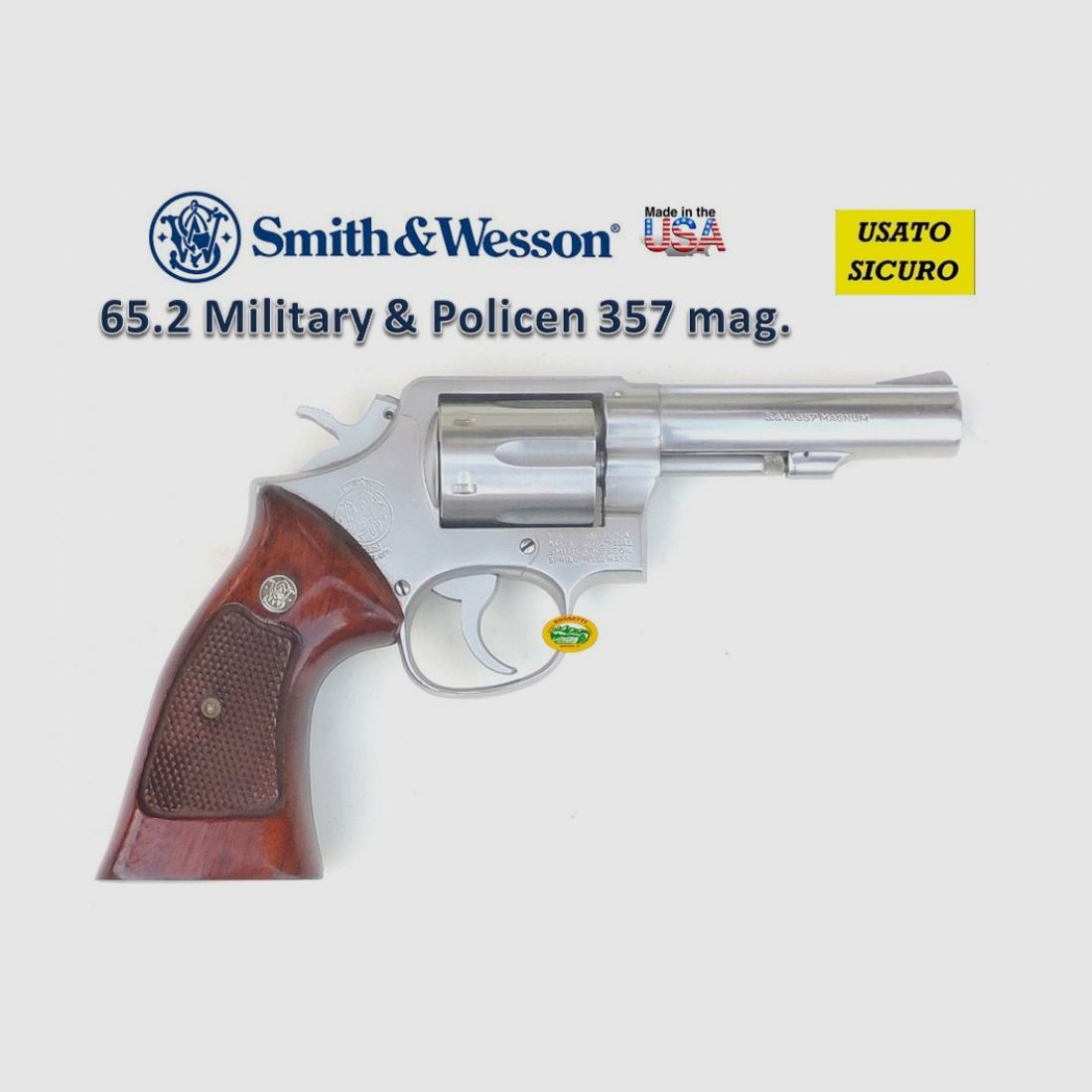 SMITH & WESSON 65 Militär- und Polizeigewehr schwerer Lauf gebraucht Kal.357 mag. R.16091, Bild 1 von 2