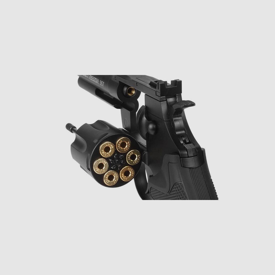 SWISS ARMS Revolver 357-6 inch CO2 4.5mm BB with brass cartridges like new, FREE SHIPPING!