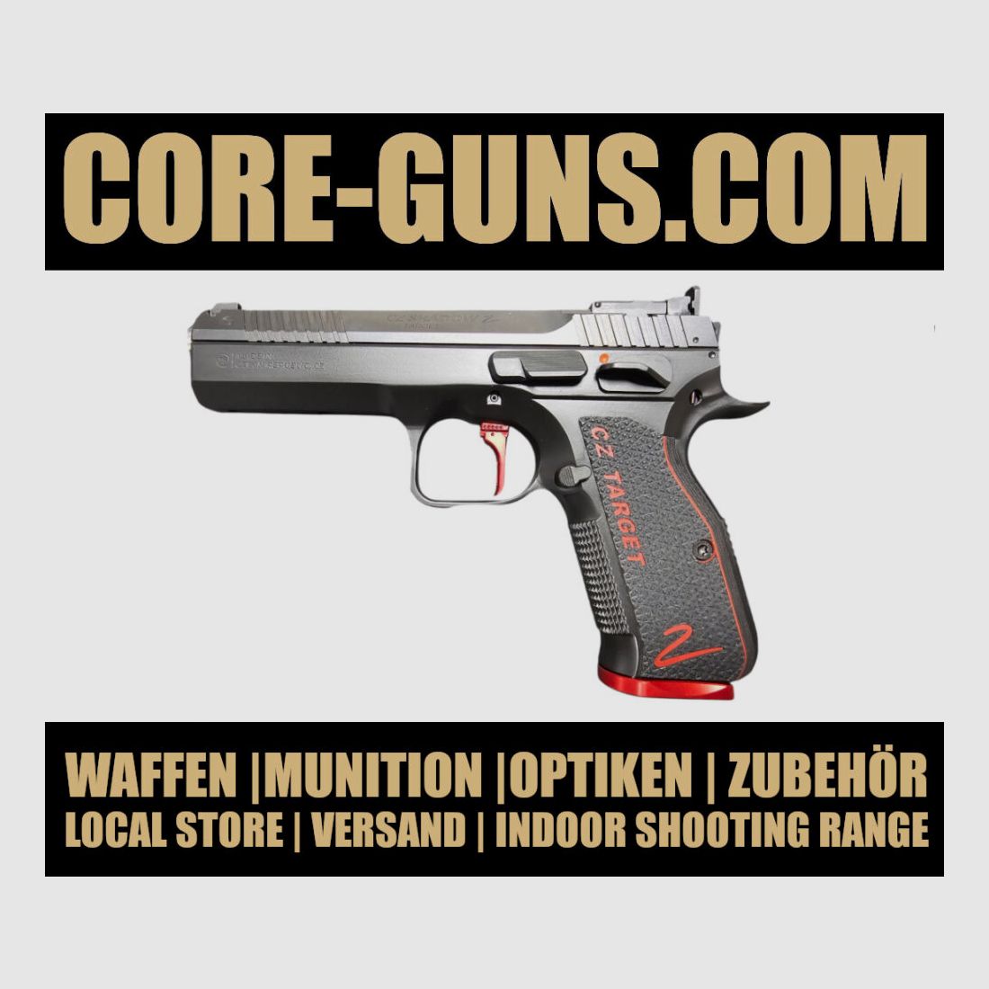CZ Shadow 2 Target 9mm 5" Luger Pistole UVP: 2278€ sofort verfügbar +20€ deutschlandweiter Versand