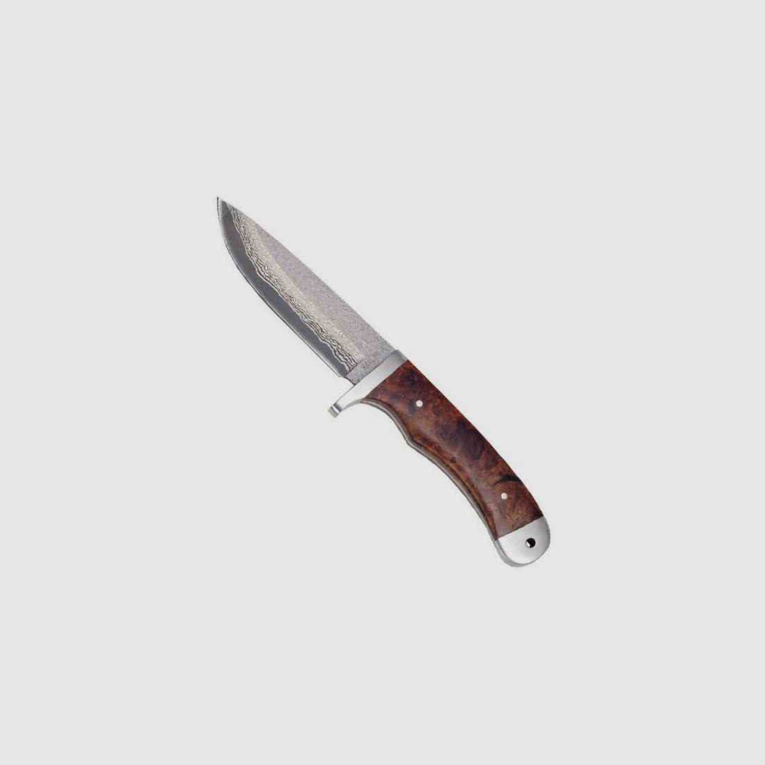 Coltello damasco in scatola regalo con fodero in pelle