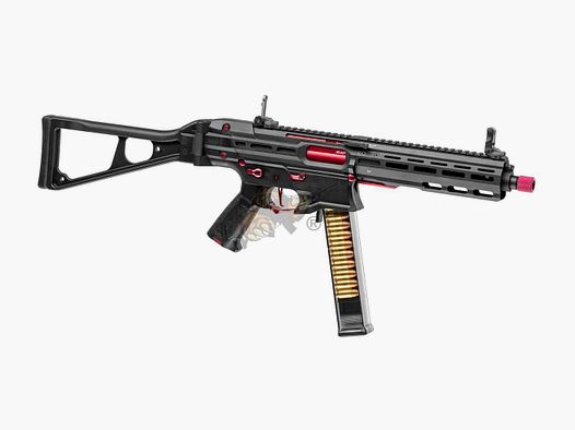 G&G PCC45 G2 mit ETU in Schwarz/Rot Airsoft - max 0,5