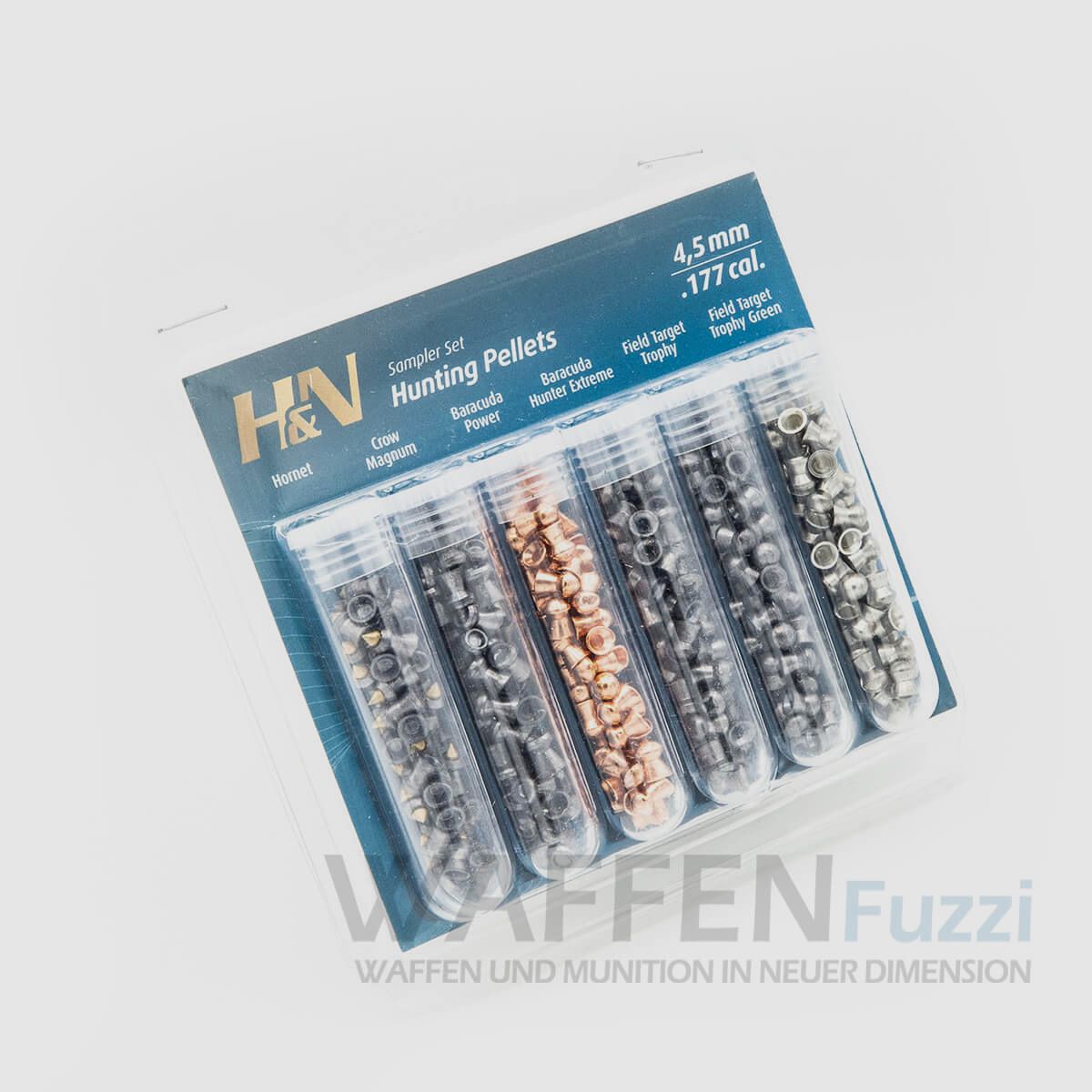 H&N Jagddiabolo Set 6er Pack Kaliber 4,5mm