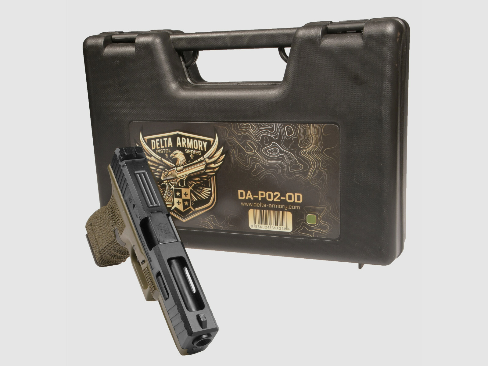 P02 GBB Airsoft Pistole in Oliv | Delta Armory