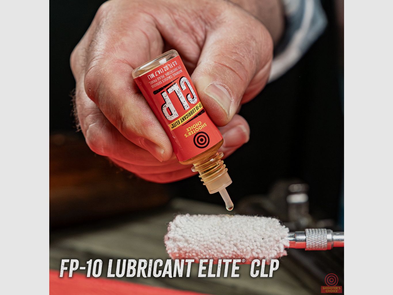 Shooter's Choice 12 Gauge Gun Cleaning Kit incl. FP-10 CLP + Adapter 8-32→5/16-27 (SHF-SRK-12)