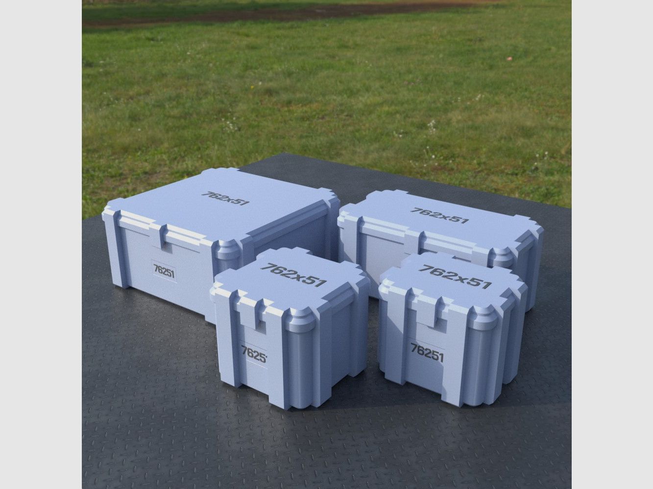 Filamelt Munitionsbox / 7.62x51 NATO / ‘Klappdeckel’ / Patronenbox, Ammo Box