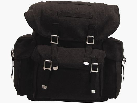 BW Rucksack, Mod., schwarz, mit Träger (wie BW Packtasche)
