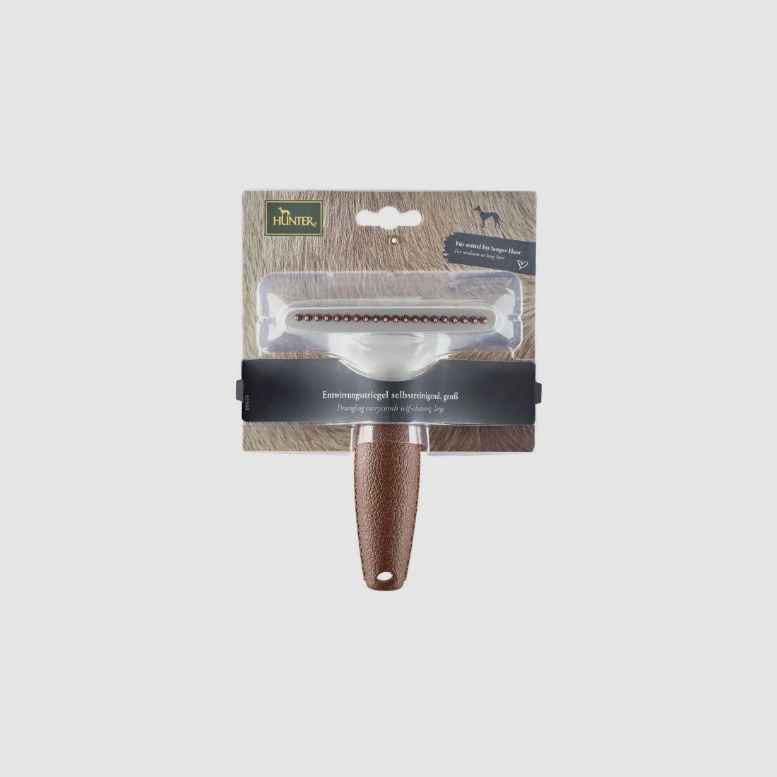 Hunter Entwirrungsstriegel Spa selbstreinigend, L= 17,0 x 11,5 cm