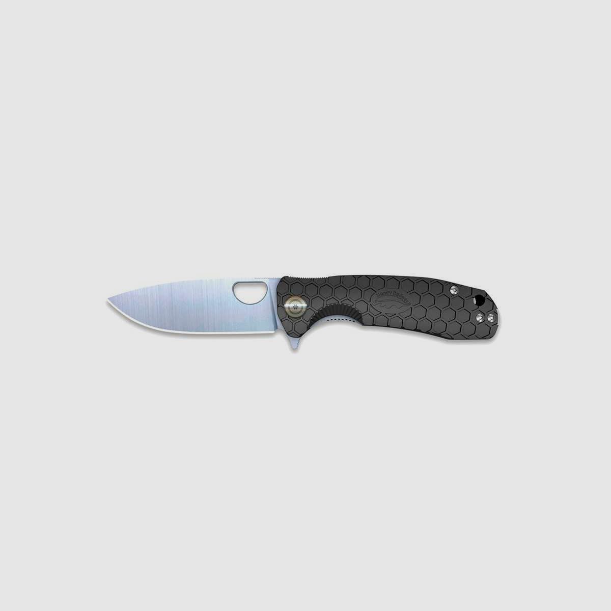 Klappmesser Flipper D2 Groß Schwarz Honey Badger