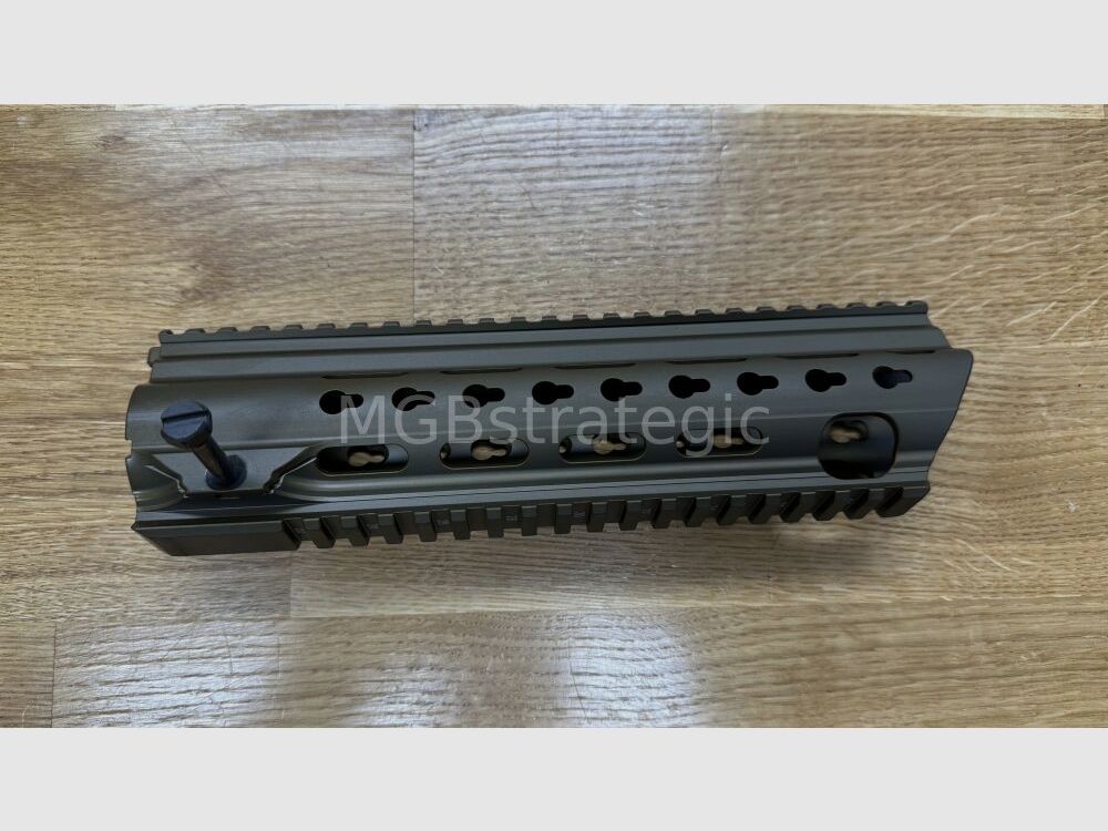 Calcio originale Heckler & Koch per 416 MR223 G95 G95K G95A1 G95KA1 compatibile con tubi di buffer Mil-Spec e Commercial - quindi compatibile anche con armi di tipo AR15 AR-15 / spallacci SLIMLINE neri