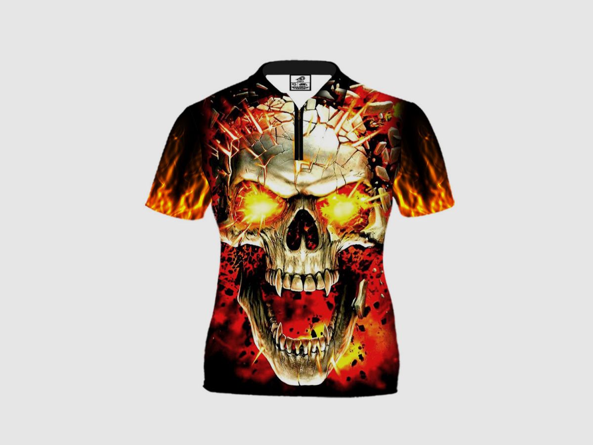 DED Skull T-Shirt, Größe: 6XL, Benutzerdefinierter Name: Kein Name, Kleidungstyp: Regular (Herren), Bild 3 von 3