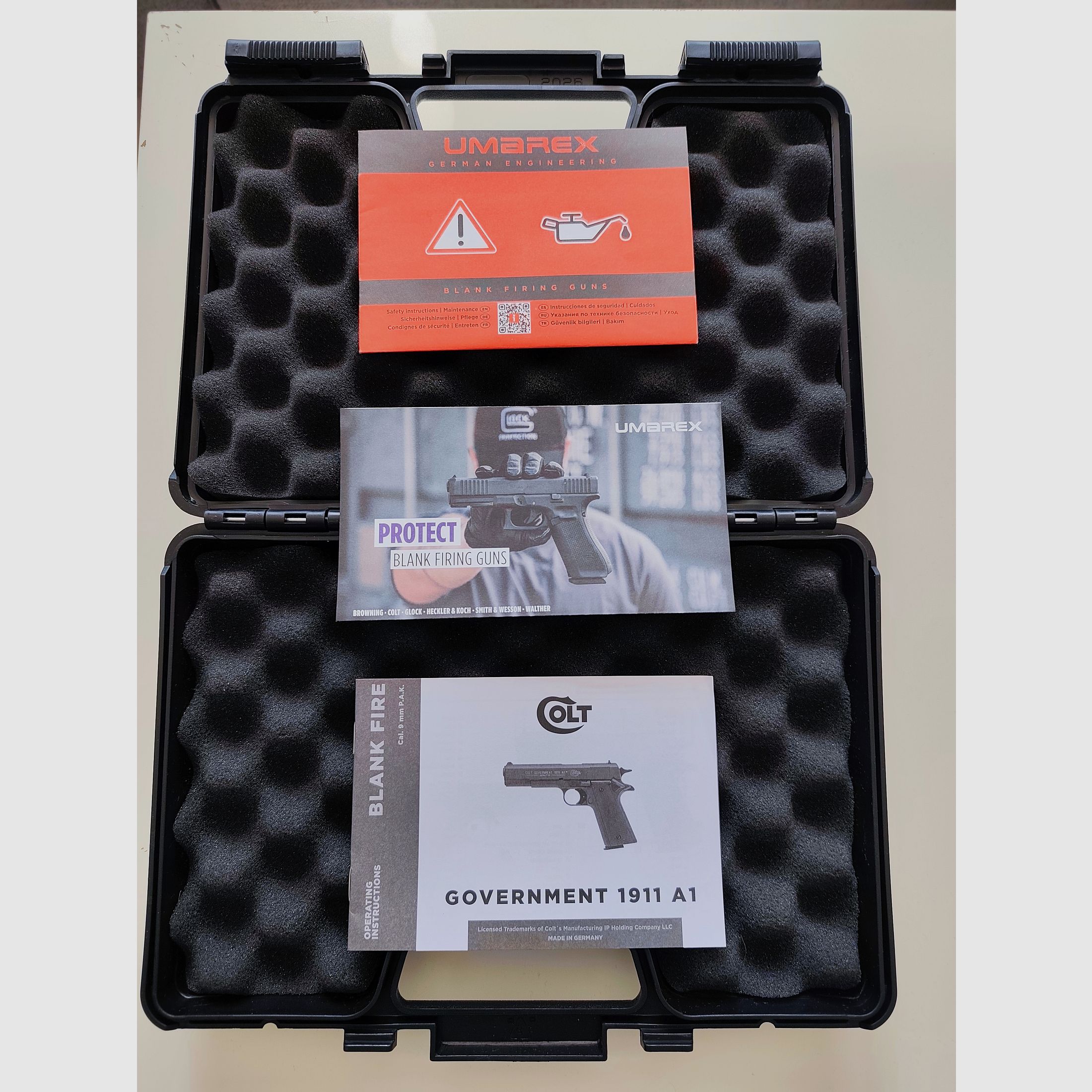  Colt Government 1911 UMAREX Koffer mit Bedienungsanleitung 