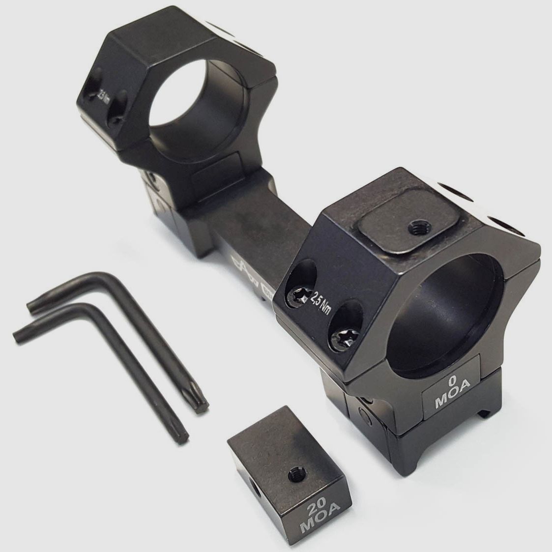 APEL Taktische Montage Black-line 20 MOA für Picatinny – 34mm. hoch BH23, Bild 1 von 8