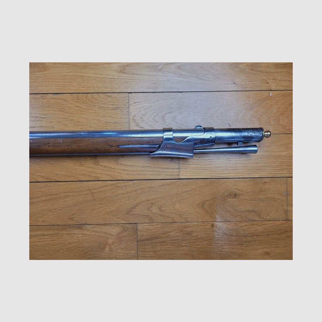 Sehr schönes Gewehr Modell 1842 T (nicht Tbis) – Nationale Waffenfabrik Tulle 1850 – Bajonett – Gewehrriemen – Ausgezeichneter Zustand, Bild 11 von 32