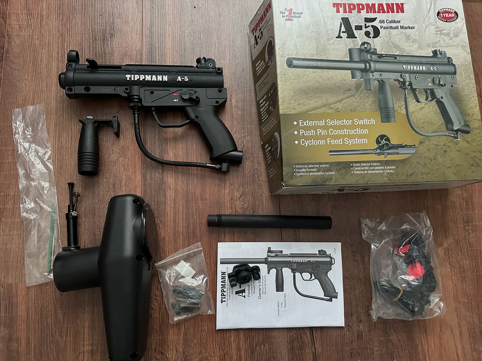 Tippmann A5 68 paintball marker (brakujące części), zdjęcie 1 z 2