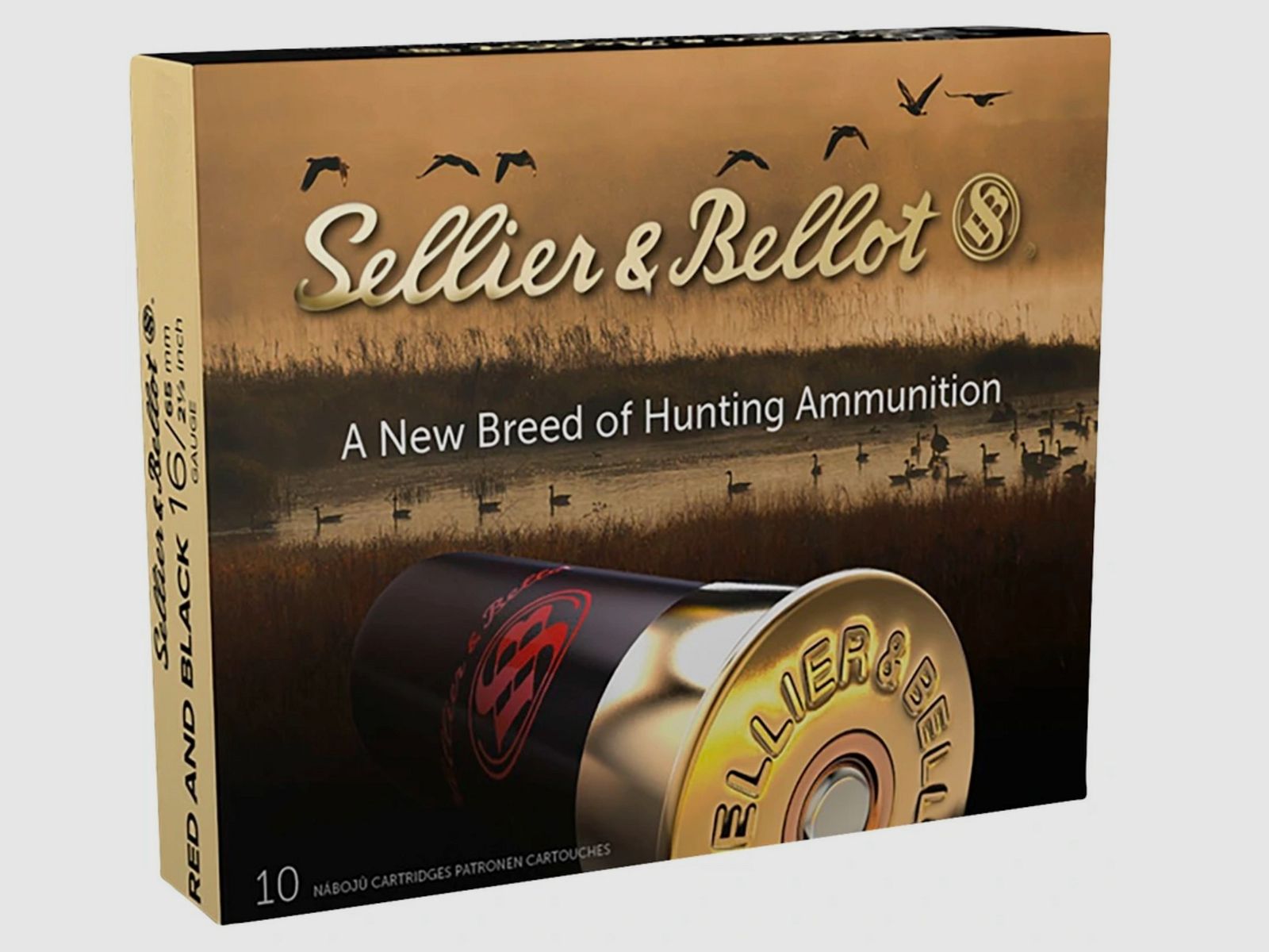 Sellier & Bellot 107458 16/65 Rood/Zwart 3,0mm 28,4g Hagelmunitie 10 Stk.