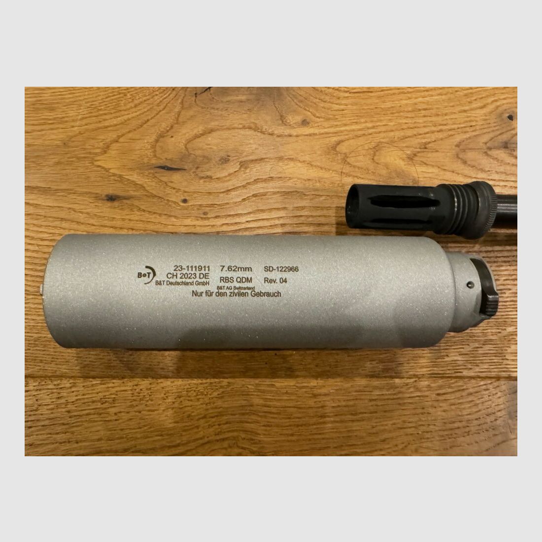 Brügger & Thomet B&T Schalldämpfer RBS QDM mit M.A.R.S. Schnittstelle