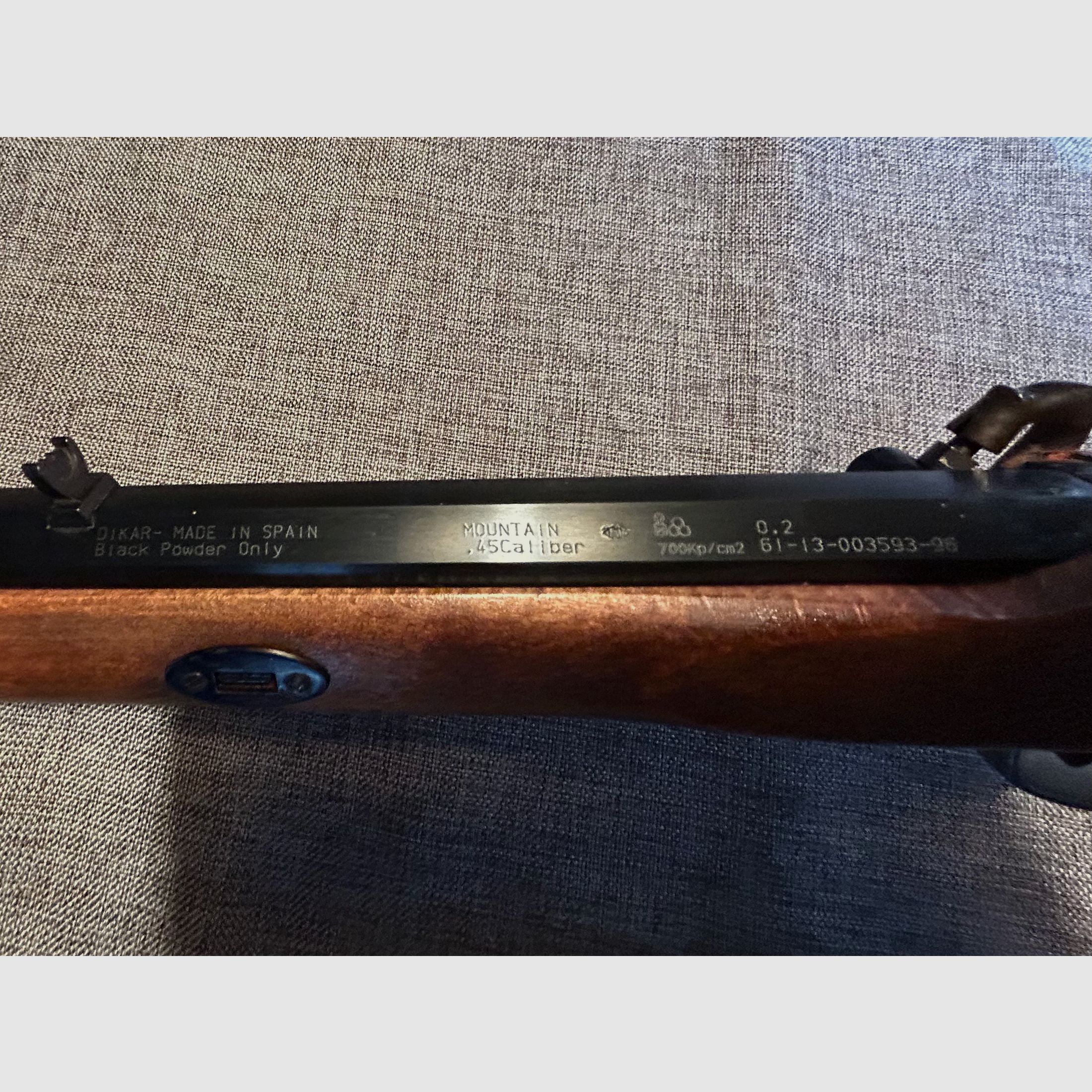Perkussie Geweer Dikar Mountain kal. .45 ongebruikt