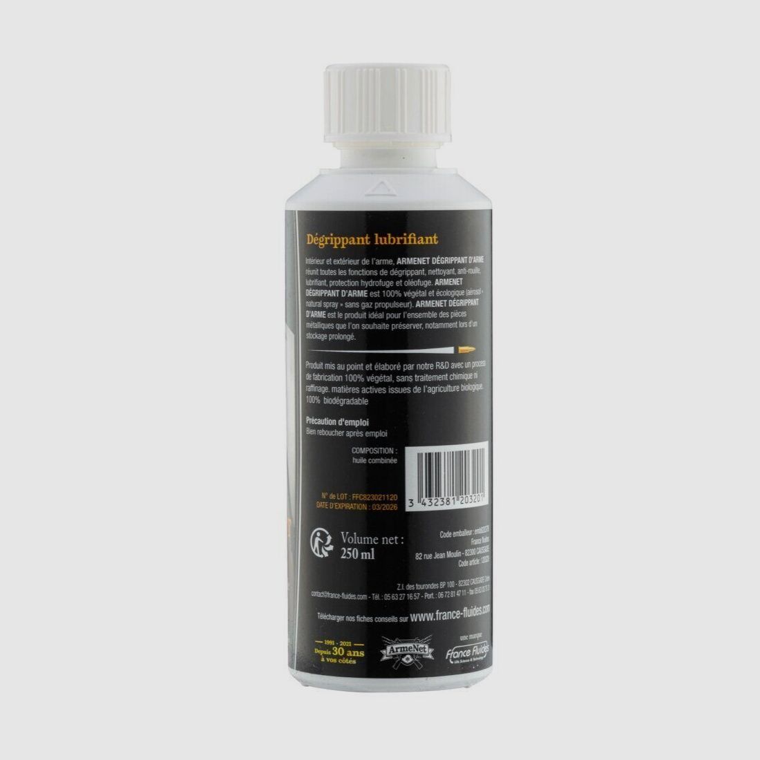 Armenet Waffenöl (Flasche mit 250 ml), Bild 2 von 2