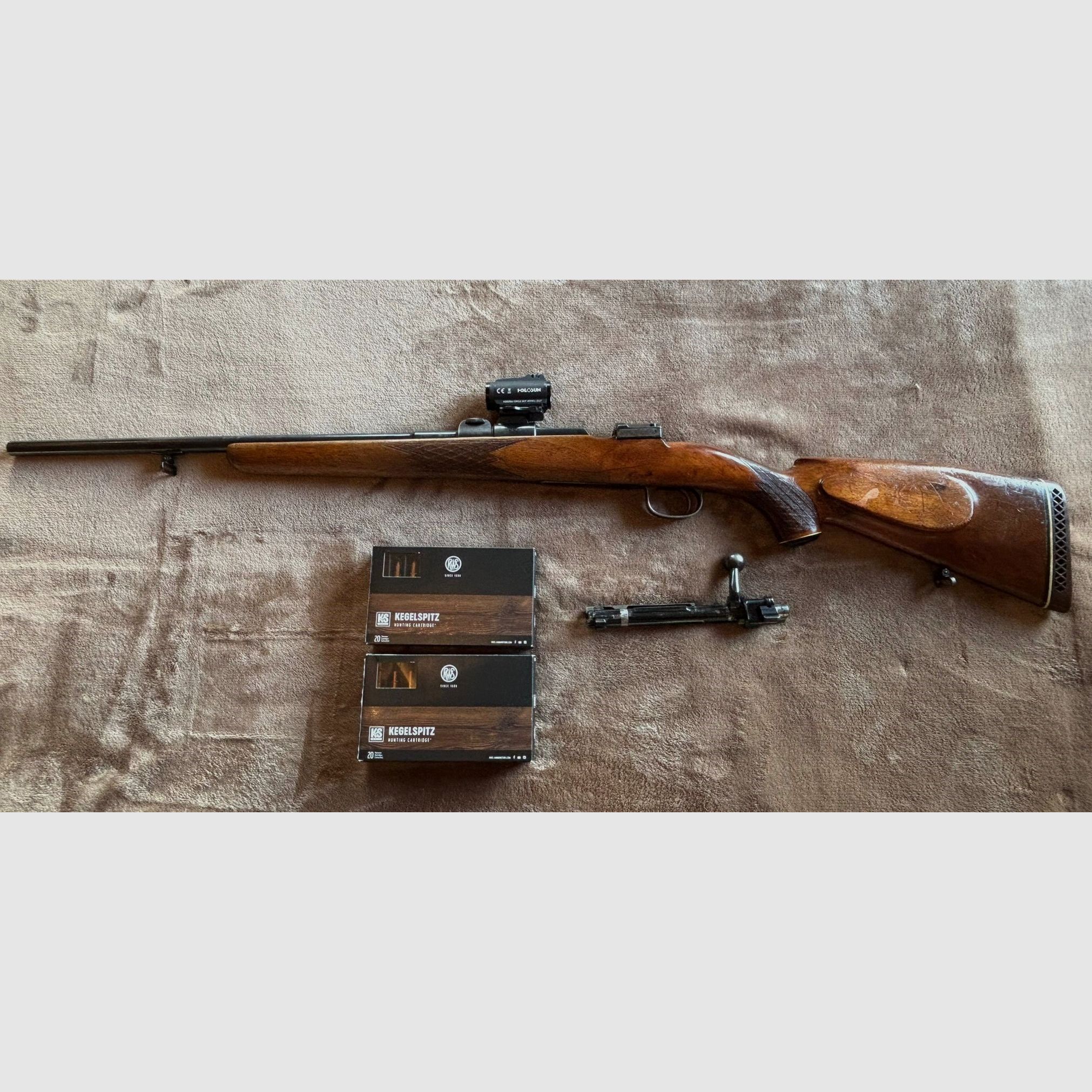 Mauser 98 Drückjagd/Nachsuche 7x64 Aimpoint Holosun Tolle Kombi Rarität!