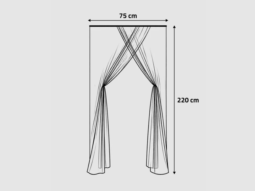 Rideau magnétique anti-moustiques H220cm, image 4 sur 5