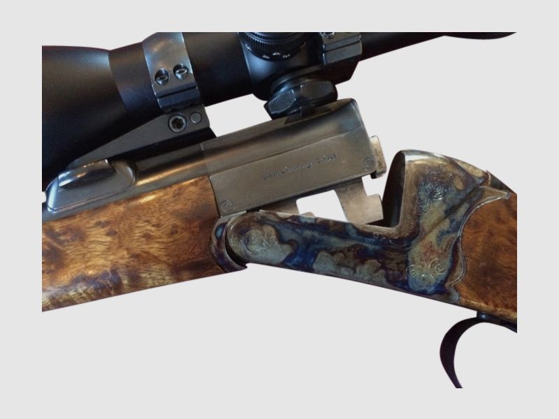 Rifle de cerrojo Adamy Suhl, cal. 5,6x52R con mira S&B