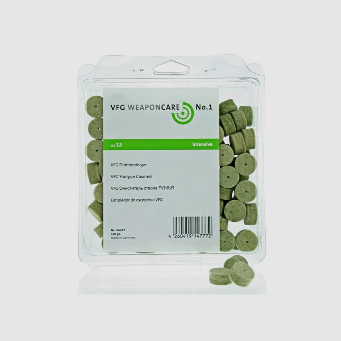 VFG Shotgun Felt Cleaners Intensive in 100 pieces