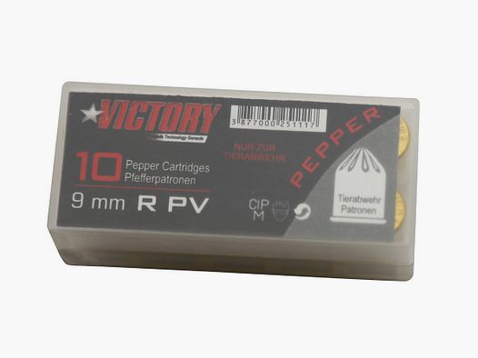 Victory Pfefferpatronen im Kaliber 9mm R PV