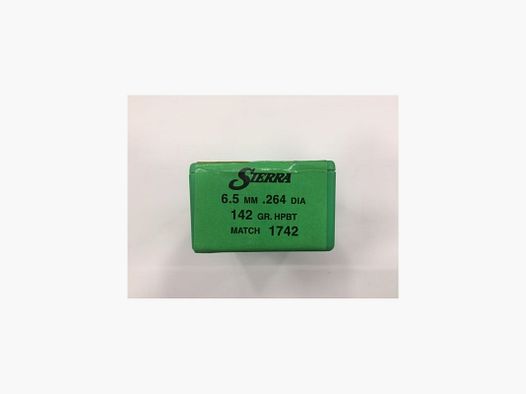 SIERRA Balas Cal. 6,5 mm 142 gr