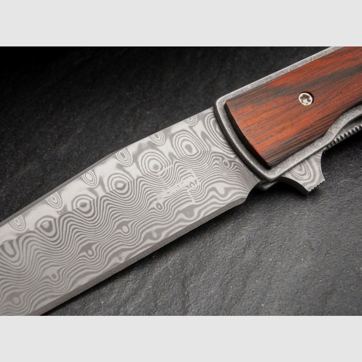 Böker Plus Urban Trapper Cocobolo Damast couteau de poche, Bild 8 von 14