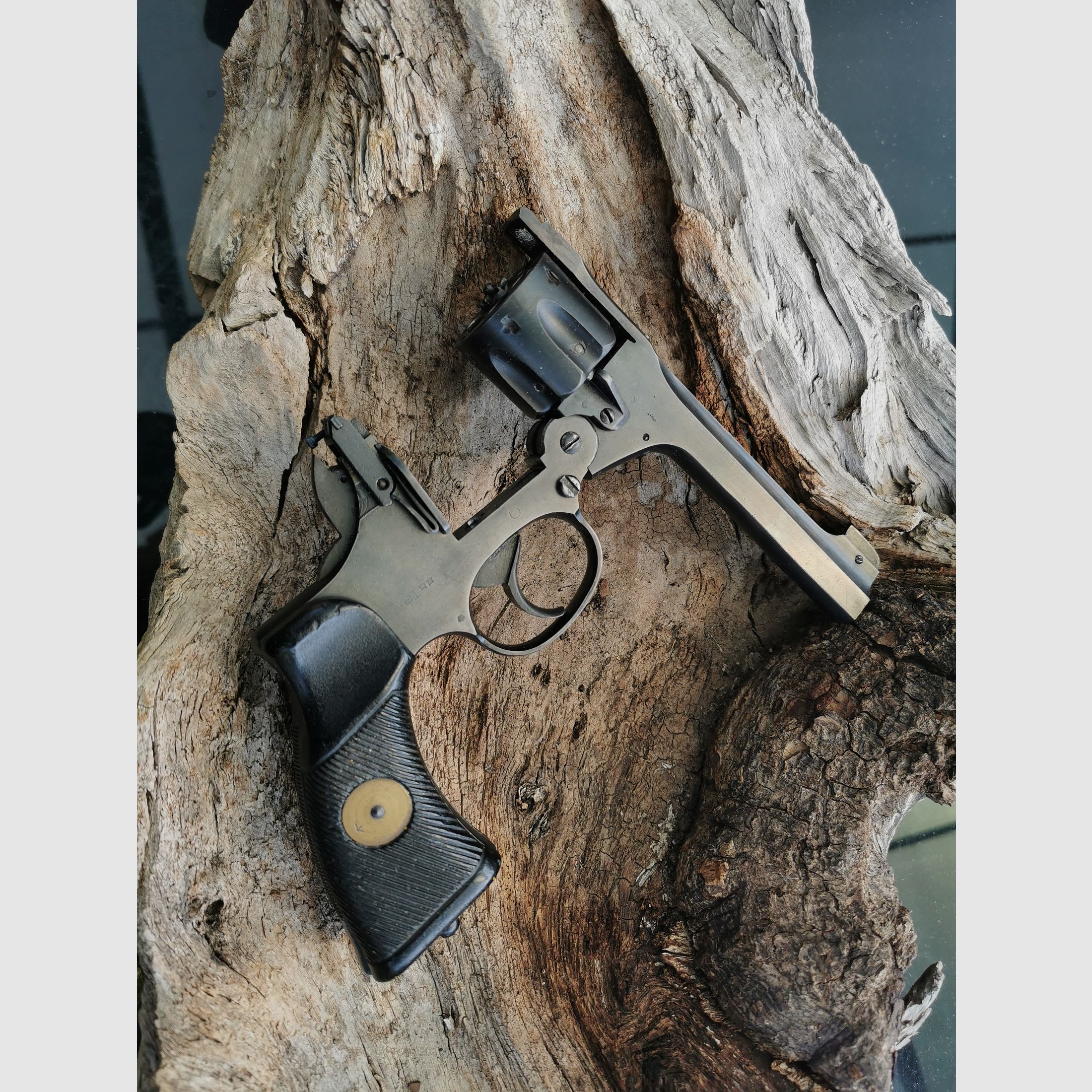 Enfield No.2 MK I WKII 9mm R Knall frei ab 18 Jahre Originale Ganzstahl Revolver Umgebaut mit PtB