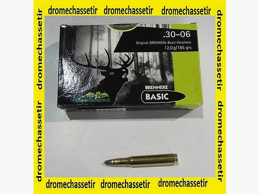 Pudełko 20 nabojów Brenneke, kal. 30-06, pocisk Basic 181 grains