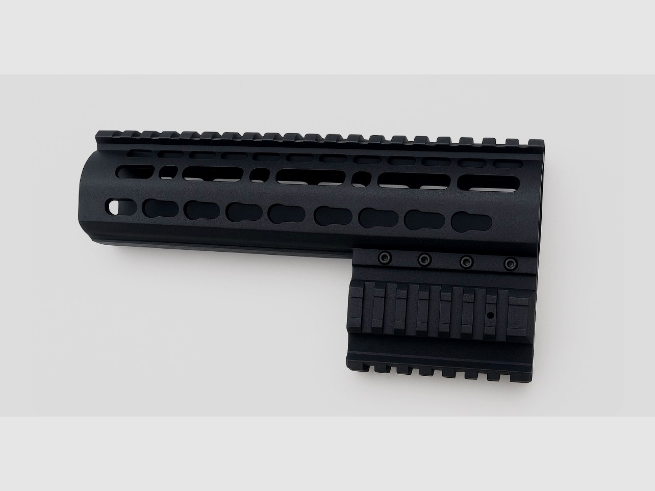 Guardamanos AEA Megalodon 248 mm — Picatinny arriba + M-LOK (negro)